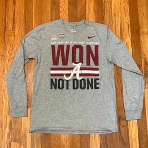 “Won not done” University of Alabama Cotton Bowl champion Nike longsleeve tshirt